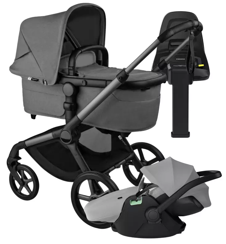 Bugaboo Fox5 Renew Lastenvaunujen Starttipaketti Thule Maple turvakaukalolla ja Alfi jalustalla wauva - Yhdistelmävaunut - 100051133-PM - 1