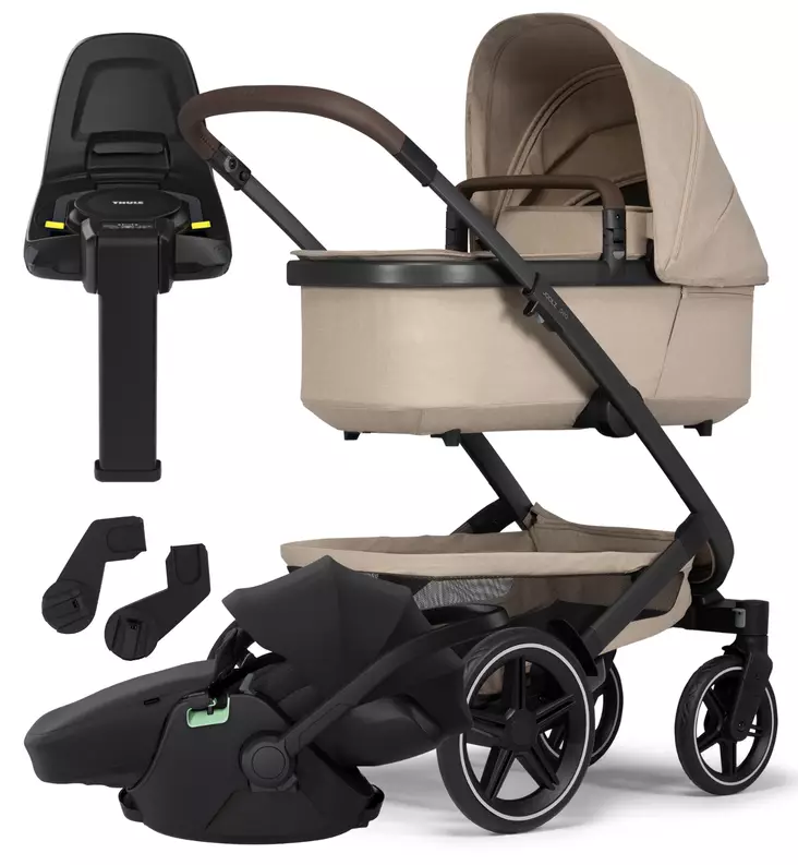 Joolz Geo3 Lastenvaunujen Starttipaketti Thule Maple turvakaukalolla ja Alfi jalustalla wauva - Yhdistelmävaunut - 071230-PM - 1
