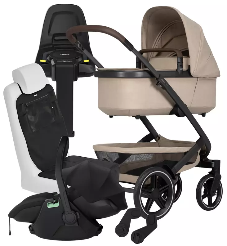 Joolz Geo3 Lastenvaunujen Starttipaketti Thule Maple turvakaukalolla ja Alfi jalustalla wauva - Yhdistelmävaunut - 071230-PM - 1