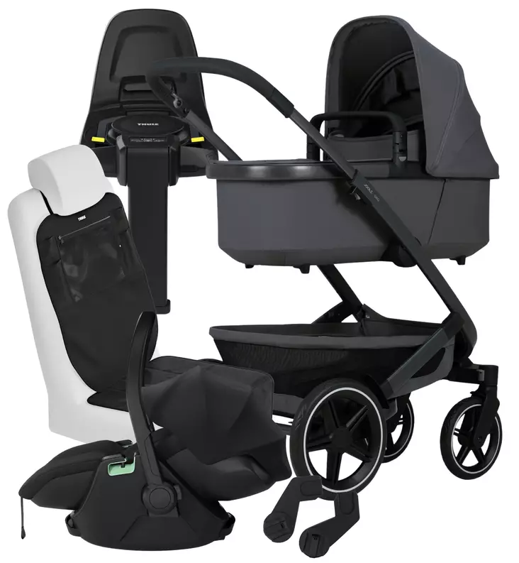 Joolz Geo3 Lastenvaunujen Starttipaketti Thule Maple turvakaukalolla ja Alfi jalustalla wauva - Yhdistelmävaunut - 071250-PM - 1