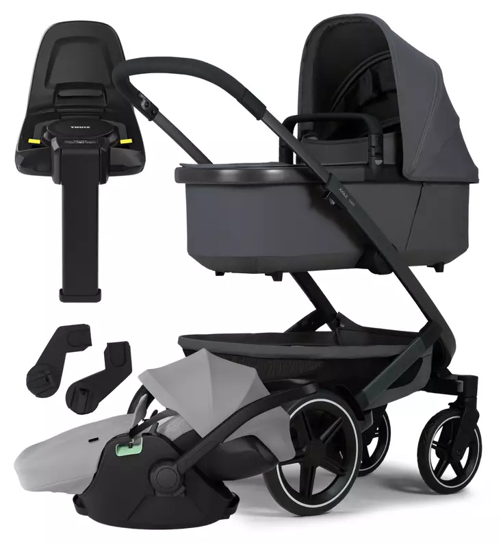 Joolz Geo3 Lastenvaunujen Starttipaketti Thule Maple turvakaukalolla ja Alfi jalustalla wauva - Yhdistelmävaunut - 071250-PM - 1