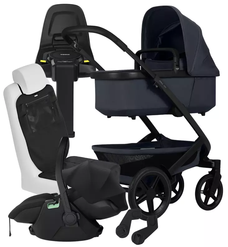 Joolz Geo3 Lastenvaunujen Starttipaketti Thule Maple turvakaukalolla ja Alfi jalustalla wauva - Yhdistelmävaunut - 071270-PM - 1