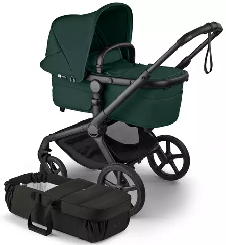Bugaboo Fox5 Renew Lastenvaunujen Starttipaketti Baby Nest kantokopalla fern green wauva - Yhdistelmävaunut - 100403013-PBN - 1