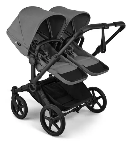 Bugaboo Donkey 6 Twin Kaksosten vaunut moon grey wauva - Kaksos- ja sisarusrattaat - 100370004-PTWIN - 2