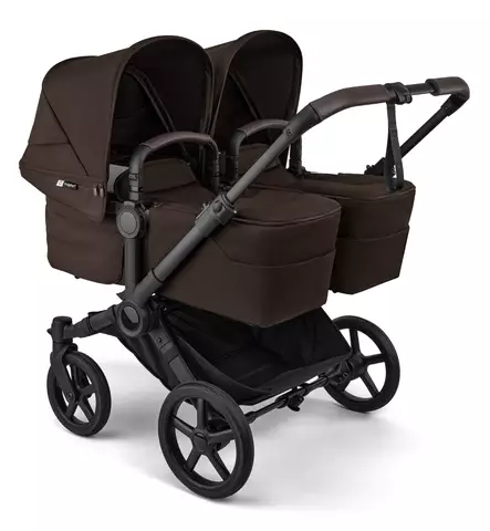 Bugaboo Donkey 6 Twin Kaksosten vaunut cocoa brown wauva - Kaksos- ja sisarusrattaat - 100370007-PTWIN - 1