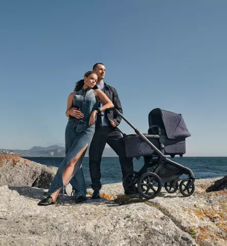 Bugaboo Fox5 Renew Lastenvaunujen Starttipaketti Baby Nest kantokopalla indigo blue wauva - Yhdistelmävaunut - 100051129-PBN - 2