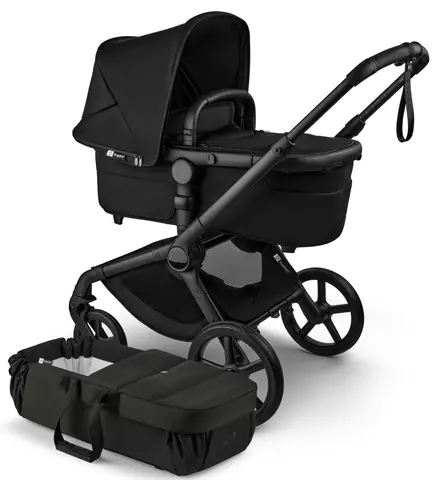 Bugaboo Fox5 Renew Lastenvaunujen Starttipaketti Baby Nest kantokopalla heritage black wauva - Yhdistelmävaunut - 100051131-PBN - 1