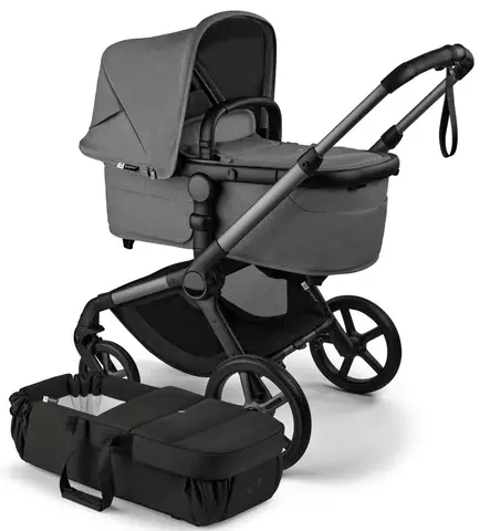 Bugaboo Fox5 Renew Lastenvaunujen Starttipaketti Baby Nest kantokopalla moon grey wauva - Yhdistelmävaunut - 100051133-PBN - 1