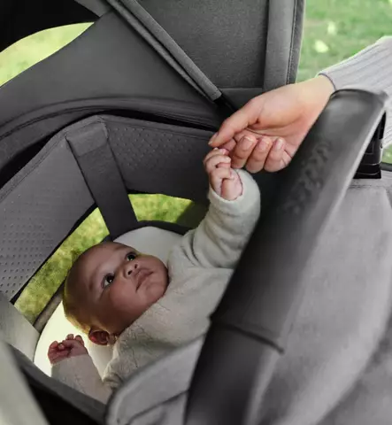 Bugaboo Fox5 Renew Lastenvaunujen Starttipaketti Baby Nest kantokopalla moon grey wauva - Yhdistelmävaunut - 100051133-PBN - 2