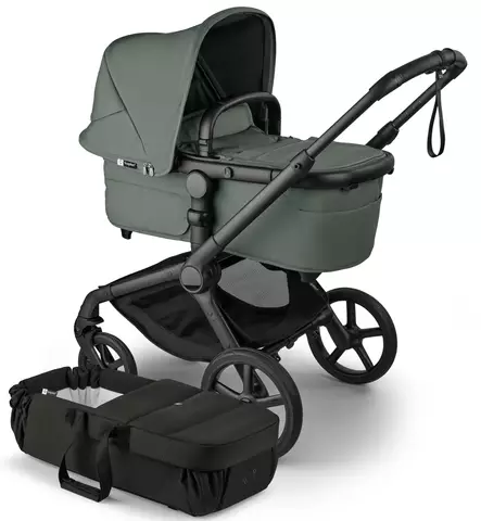 Bugaboo Fox5 Renew Lastenvaunujen Starttipaketti Baby Nest kantokopalla Forest green wauva - Yhdistelmävaunut - 100051141-PBN - 1