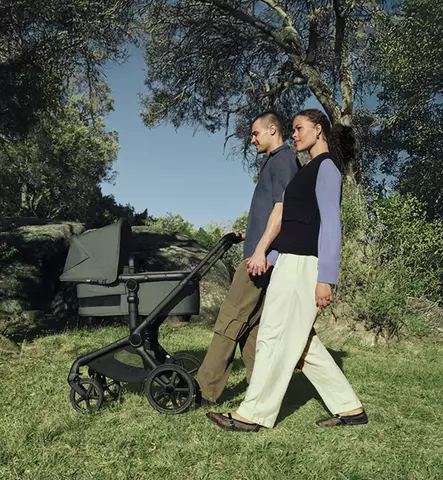 Bugaboo Fox5 Renew Lastenvaunujen Starttipaketti Baby Nest kantokopalla Forest green wauva - Yhdistelmävaunut - 100051141-PBN - 2