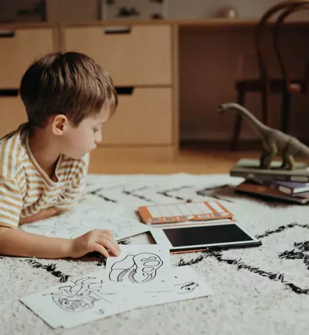 Kidywolf LCD piirustustaulu lapsille dinosaurs wauva - Puuhalelut taaperoille - KIDYDRAW-MINI-DIN - 1