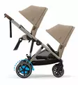 Cybex eGazelle s=C3=A4hk=C3=B6avusteiset kaksosten vaunut Almond Beige=
 wauva - Kaksos- ja sisarusrattaat - 524000547-PTWIN - 14