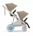 Cybex eGazelle sähköavusteiset kaksosten vaunut moon black wauva - Kaksos- ja sisarusrattaat - 524000517-PTWIN - 15