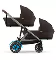 Cybex eGazelle S Twin Kaksosvaunut chocolate brown wauva - Kaksos- ja sisarusrattaat - 525000175-TWIN - 1