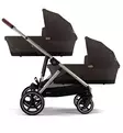 Cybex Gazelle S Twin Kaksosvaunut chocolate Brown wauva - Kaksos- ja sisarusrattaat - 525000129-TWIN - 1