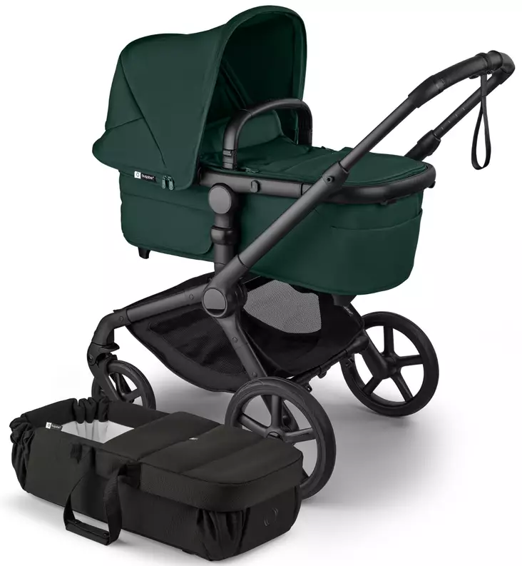 Bugaboo Fox5 Renew Lastenvaunujen Starttipaketti Baby Nest kantokopalla fern green wauva - Yhdistelmävaunut - 100403013-PBN - 1