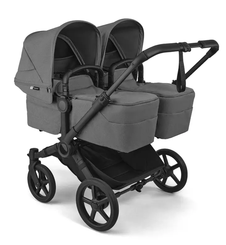 Bugaboo Donkey 6 Twin Kaksosten vaunut moon grey wauva - Kaksos- ja sisarusrattaat - 100370004-PTWIN - 1