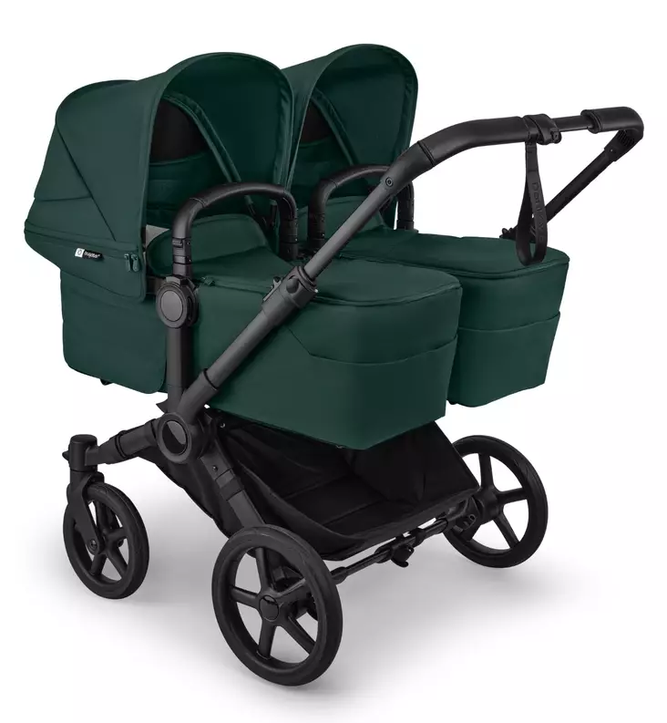 Bugaboo Donkey 6 Twin Kaksosten vaunut fern green wauva - Kaksos- ja sisarusrattaat - 100370006-PTWIN - 1