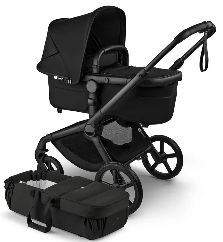 Bugaboo Fox5 Renew Lastenvaunujen Starttipaketti Baby Nest kantokopalla heritage black wauva - Yhdistelmävaunut - 100051131-PBN - 1
