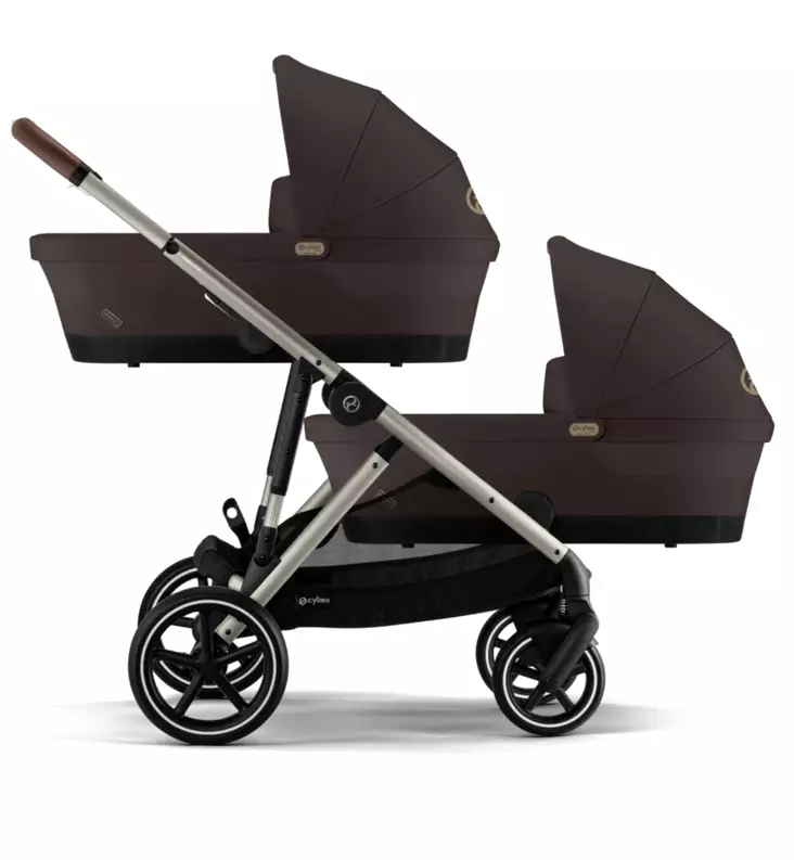 Cybex Gazelle S Twin Kaksosvaunut chocolate Brown wauva - Kaksos- ja sisarusrattaat - 525000129-TWIN - 1