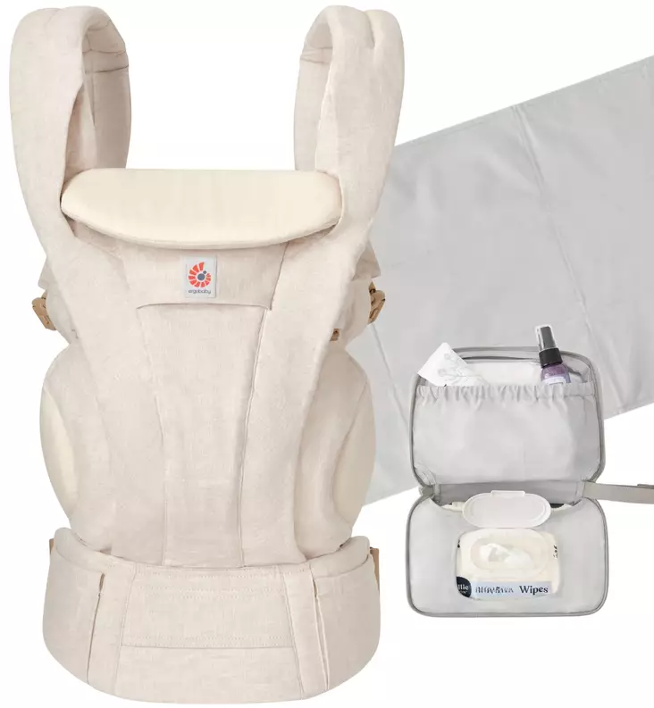 Ergobaby Omni Deluxe kantoreppu Starttipaketti taitettavalla hoitoalustalla wauva - Kantoreput ja kantorinkat - BCOLPROMONATLIN - 1