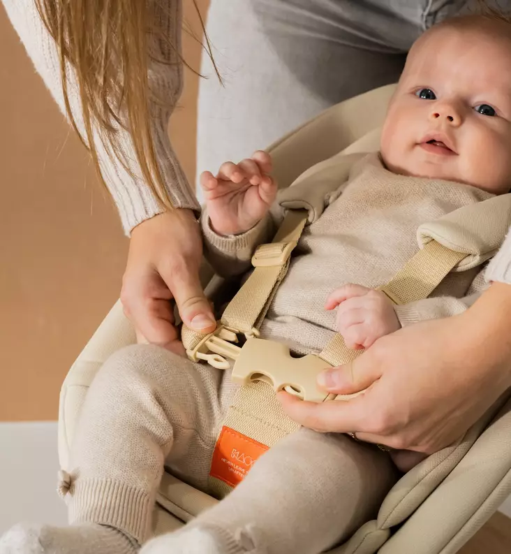 KAOS KLAPP Newborn Seat Vastasyntyneelle/vauvalle terracotta pink wauva - Syöttötuolien lisävarusteet - NEW-REC-TER-PIN - 1