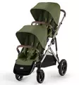 Cybex eGazelle S Sähköavusteiset Sisarusrattaat moss green wauva - Kaksos- ja sisarusrattaat - 525000169-DUO - 2