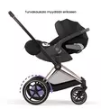 Cybex ePriam Comfort Lastenvaunut Lämpöpussilla rose gold sepia black wauva - Yhdistelmävaunut - 526000041-PLAMPO - 12