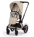 Cybex ePriam Comfort Lastenvaunut Lämpöpussilla matt black cozy beige wauva - Yhdistelmävaunut - 526000065-PLAMPO - 12