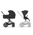 Cybex Priam Comfort Lastenvaunut Lämpöpussilla sepia black matt black wauva - Yhdistelmävaunut - 526000011-PLAMPO - 5