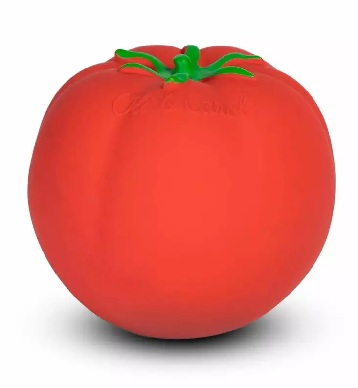 Oli&Carol tomaatti leikkipallo vauvalle lapselle eettinen ekologinen wauva - Vaunu- ja aktiviteettilelut vauvoille - L-BALL-TOMATO - 1