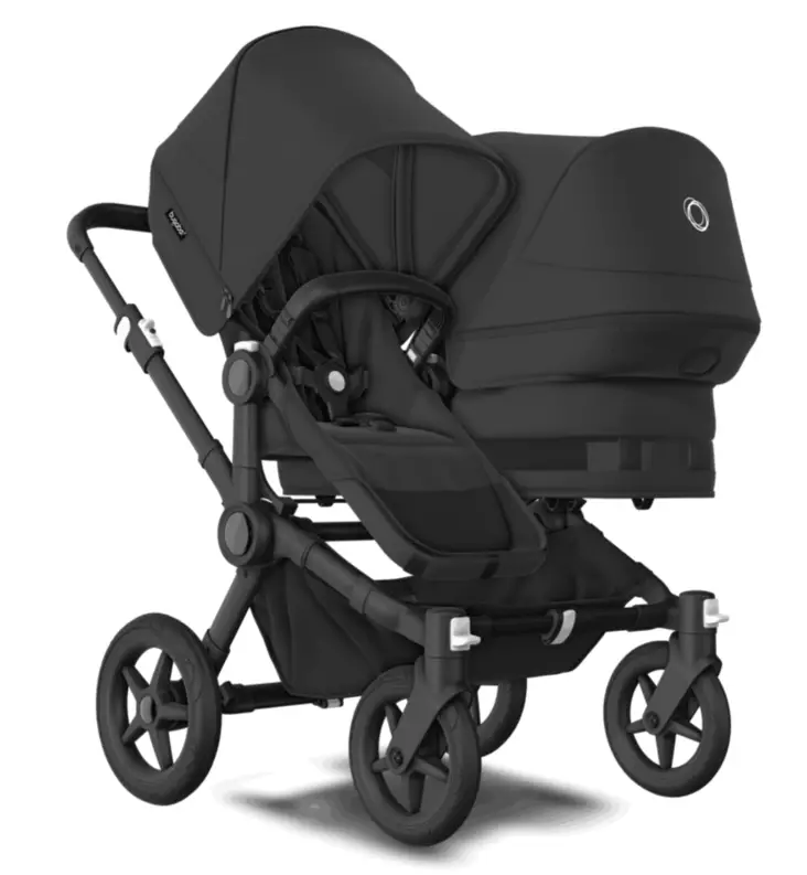 Bugaboo_Donkey5_Duo_sisarusvaunut_rattaat_MidnightBlack_musta_Wauva - Kaksos- ja sisarusrattaat - 100000002-DUO - 1