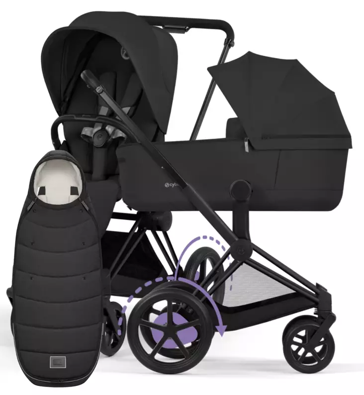 Cybex ePriam Comfort Lastenvaunut Lämpöpussilla - Yhdistelmävaunut - 526000053-PLAMPO - 1