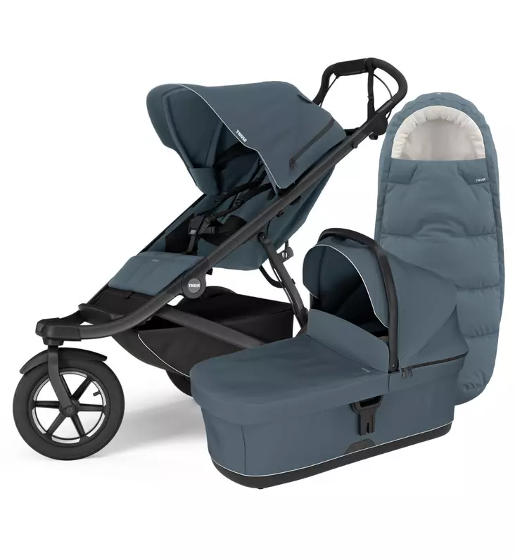 Thule Urban Glide 3 Lastenvaunut Lämpöpussilla dark slate wauva - Yhdistelmävaunut - 10101711-PLAMPO - 1