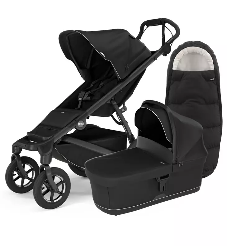 Thule Urban Glide 3 Lastenvaunut Lämpöpussilla 4wheel black wauva - Yhdistelmävaunut - 10101994-PLAMPO - 1