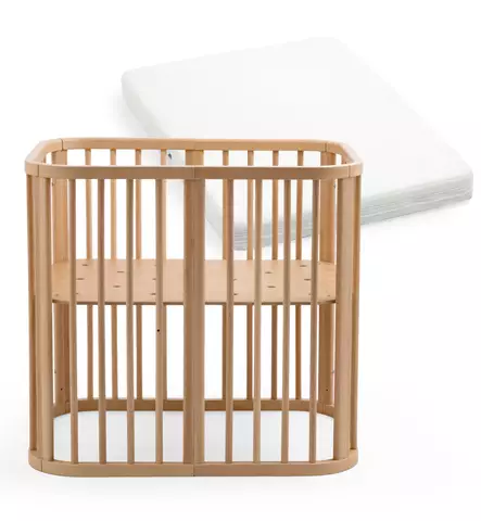 Stokke Nighti Mini Starttipaketti Pinnasänky & Patja Natural wauva - Pinnasängyt ja kehdot - 705401-PP - 1