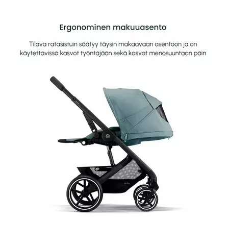 Cybex Balios s lux yhdistelmävaunut lastenvaunut seashell beige wauva - Yhdistelmävaunut - 524001203-P - 2