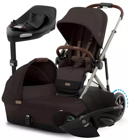 Cybex eGazelle S Sähköavusteisten lastenvaunujen Starttipaketti Cloud G turvakaukalolla ja jallustalla - Yhdistelmävaunut - 525000175-SP - 1