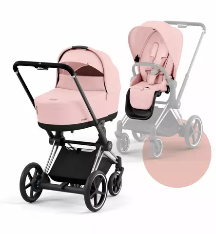 Cybex_ePriam_yhdistelmÃ¤vaunut_PeachPink_ChromeBlack_wauva - Yhdistelmävaunut - 521002357-PCHBLPCP - 40