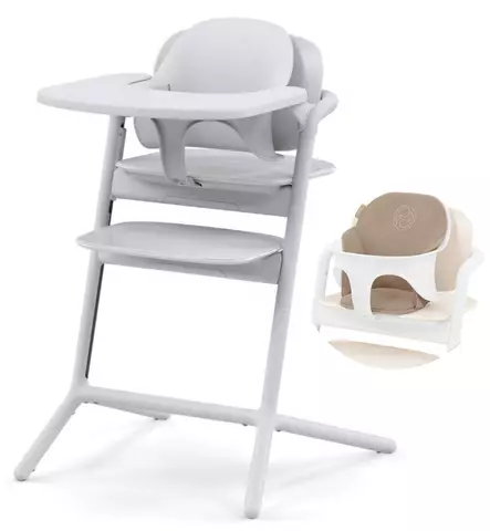 Cybex Lemo syöttötuoli starttipaketti all white wauva - Syöttötuolit - 521004821-P - 1