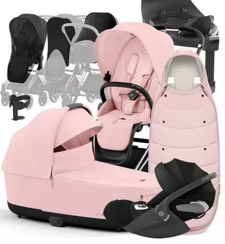 Cybex Priam 4 Lastenvaunujen Starttipaketti lisävarusteilla - Yhdistelmävaunut - 521002325-PLVPP - 1