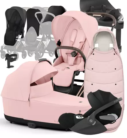 Cybex Priam 4 Lastenvaunujen Starttipaketti lisävarusteilla - Yhdistelmävaunut - 521002337-PLVPP - 1
