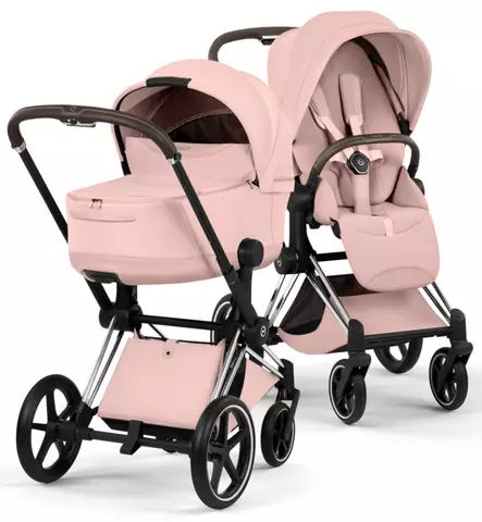 Cybex Priam Style Lastenvaunut chrome brown peach pink wauva - Yhdistelmävaunut - 526000201-PYPP - 1
