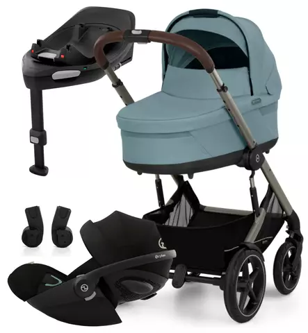 Cybex Talos S Lux Lastenvaunujen Starttipaketti Cloud G turvakaukalolla ja Base G jalustalla wauva - Yhdistelmävaunut - 525000807-SP - 1