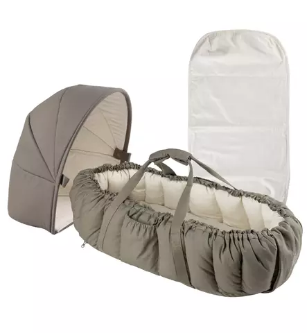 Sebra Kannettava Unipesä/Kantokassi 3-in-1 Starttipaketti dark olive wauva - Unipesät, unipussit ja kapalot - 101630002-P - 2