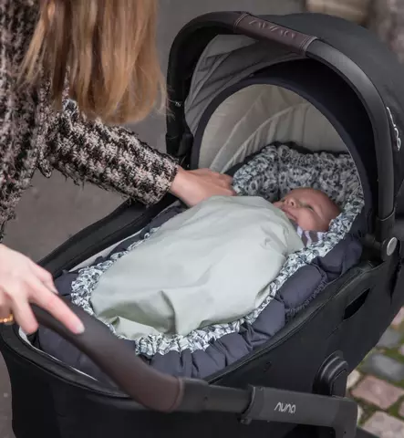 Sebra Kannettava Unipesä/Kantokassi 3-in-1 Starttipaketti blue olive wauva - Unipesät, unipussit ja kapalot - 101630003-P - 1