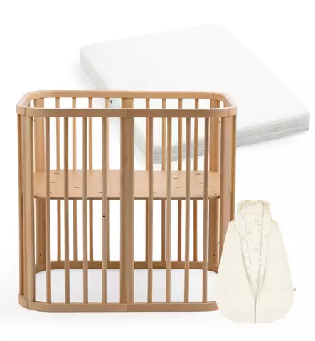 Stokke Nighti Mini Pinnasänky Starttipaketti patjalla ja unipussilla - Pinnasängyt ja kehdot - 705401-KP - 1