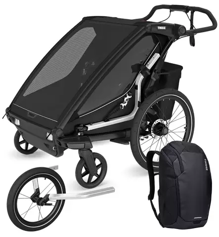 Thule Chariot Sport 2 Urheilurattaan Starttipaketti All-Terrain setillä ja repulla wauva - Urheilu- ja juoksurattaat - 10201031-P - 1