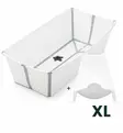 Stokke_FlexiBath_Xlarge_white_kylvetustuki_kylpyamme_wauva - Vauvan kylvettäminen - 535901-P - 1